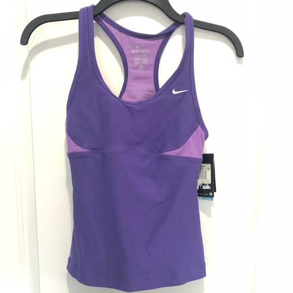Nike Tops - NWT Nike Dri fit tank top w/ built in sport bra Nike Tops - NWT Nike Dri fit tank top w/ built in sport bra